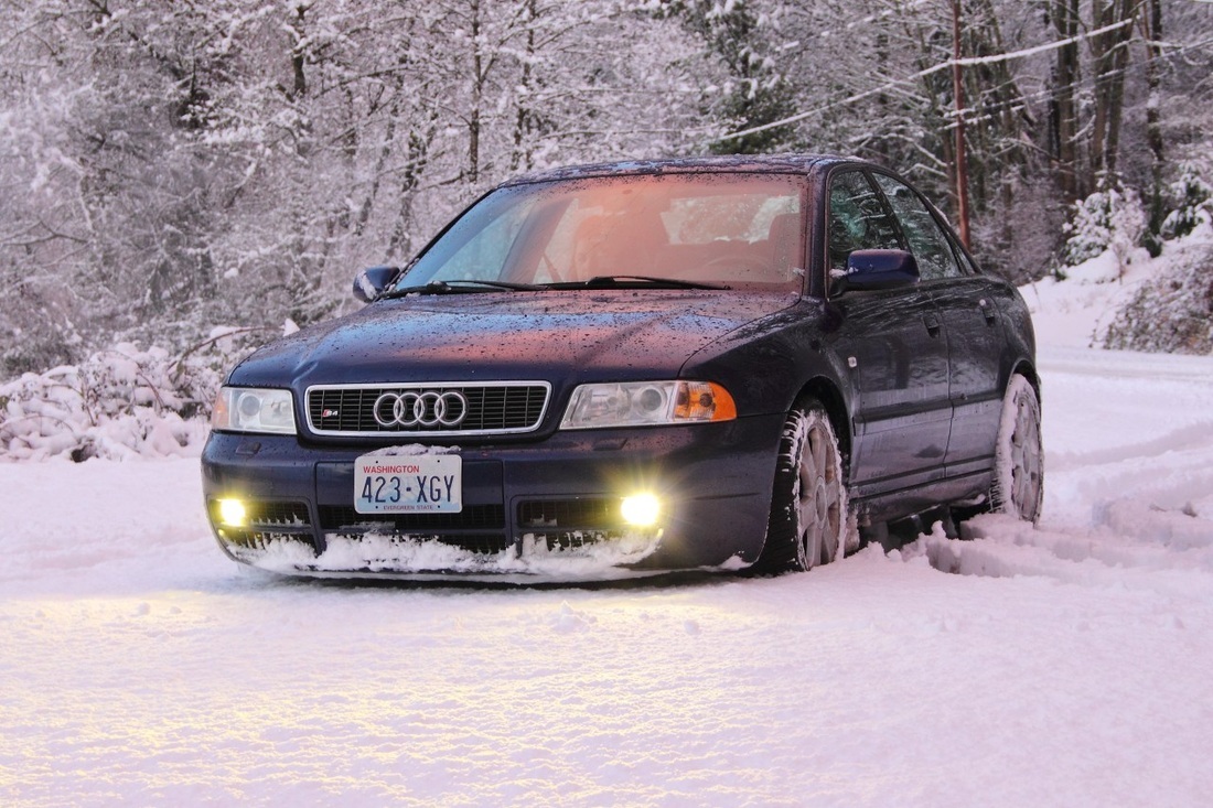 2001 Audi S4 in the Snow